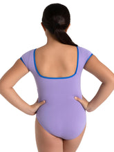 Load image into Gallery viewer, Color Pop Short Sleeve Square Back Leotard - Girls
12019C