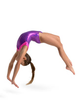 Load image into Gallery viewer, Level Up Shoulder Panel Tank Leotard - Girls 12028C