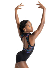 Load image into Gallery viewer, Mystical Forest High Neck Mesh Back Leotard - Girls 11970C