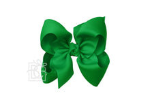 Load image into Gallery viewer, SIGNATURE GROSGRAIN DOUBLE KNOT BOW ON CLIP X-LARGE 5.5” (BKEAC)