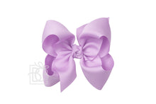 Load image into Gallery viewer, SIGNATURE GROSGRAIN DOUBLE KNOT BOW ON CLIP X-LARGE 5.5” (BKEAC)