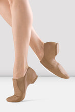 Load image into Gallery viewer, Ladies Leather Elasta Jazz Booties