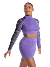 Load image into Gallery viewer, Mystical Forest Long Sleeve Crop Top - Girls 11902C