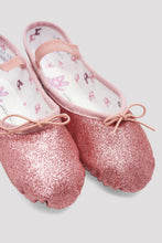 Load image into Gallery viewer, Girls Glitterdust Ballet Shoes S0225GG (C) wide width