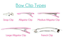 Load image into Gallery viewer, SIGNATURE GROSGRAIN DOUBLE KNOT BOW ON CLIP X-LARGE 5.5” (BKEAC)