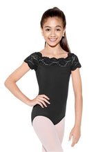 Load image into Gallery viewer, TILLY - SL17 CHILD CAP SLEEVE LACE LEOTARD