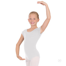 Load image into Gallery viewer, 44286 - Eurotard Girls Bow Back Cap Sleeve Leotard with Tactel® Microfiber