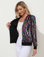 Load image into Gallery viewer, KANCY KOLE Womens Sequin Jacket