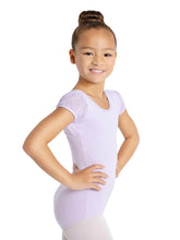 Load image into Gallery viewer, Glitter Glam Puff Sleeve Leotard - Girls *Limited Edition 11886C