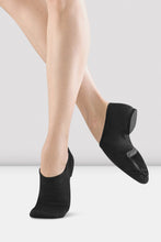 Load image into Gallery viewer, S0473L Ladies Phantom Stretch Canvas Jazz Shoes-BLACK