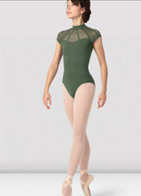 Load image into Gallery viewer, Ladies Victory Corset Cap Sleeve Leotard