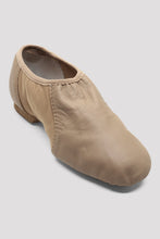Load image into Gallery viewer, S0495L Ladies Neo-Flex Slip On Leather Jazz Shoes -TAN LEATHER
