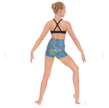 Load image into Gallery viewer, 54887c - Eurotard Girls Dizzy Dots Metallic Foil Lined Sports Bra