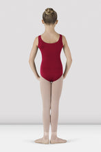 Load image into Gallery viewer, CL5405 Girls Basic Round Neck Tank Red Leotard