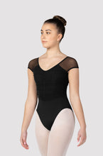 Load image into Gallery viewer, Bloch Flavia Rouched Bodice Cap Sleeve Leotard