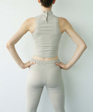 Load image into Gallery viewer, Turtleneck Tank: Taupe Heather