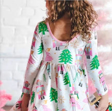 Load image into Gallery viewer, Tiny Nutcracker Sweet Long Sleeve Twirl Dress