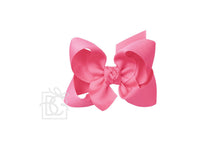 Load image into Gallery viewer, SIGNATURE GROSGRAIN DOUBLE KNOT BOW ON LARGE CLIP 4.5” (BKLAC)