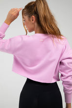 Load image into Gallery viewer, Off-Duty Terry Cropped Crew JLW5009-Bubblegum
