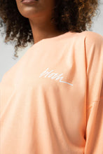 Load image into Gallery viewer, Ladies Bloch Print Oversized Long Sleeve Tee JLW5007