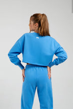 Load image into Gallery viewer, Off-Duty Terry Cropped Crew JLW5009-Azure Blue