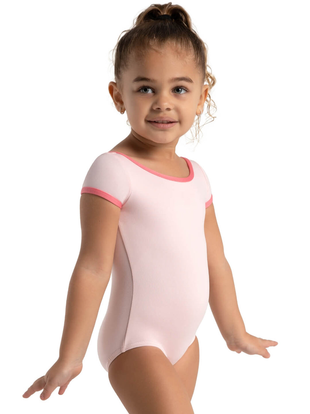 Color Pop Short Sleeve Square Back Leotard - Girls
12019C