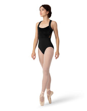 Load image into Gallery viewer, L7885B Black Wide Strap Leotard
