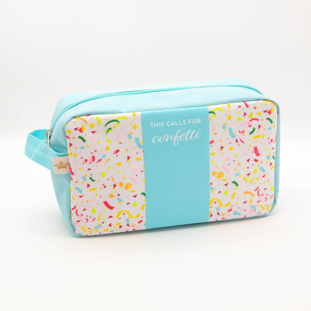 “This Calls For Confetti” Cosmetic Bag