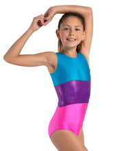 Load image into Gallery viewer, Level Up 3 Panel Tank Leotard - Girls 12027C
