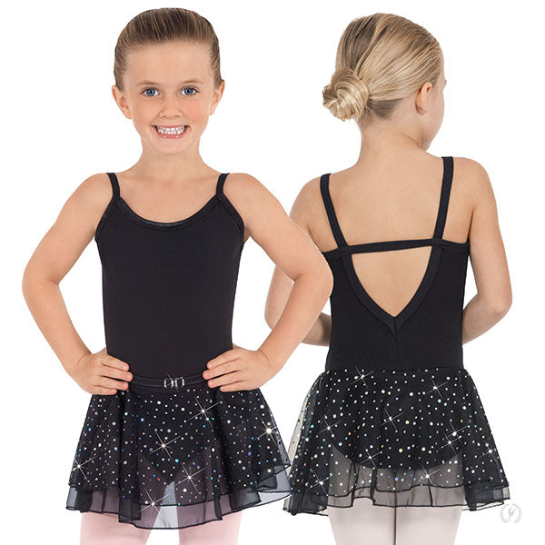 0205 - Eurotard Girls Sequined Skirt Camisole Dance Dress