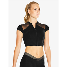 Load image into Gallery viewer, Zip Front Crop Top FT5104
