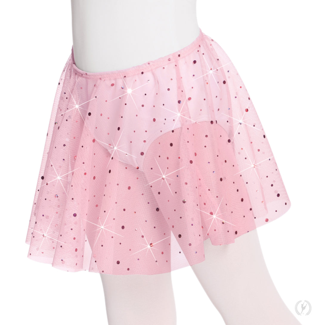 02283 - Eurotard Girls Sequin Tulle Pull On Skirt