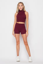 Load image into Gallery viewer, Seamless Halter Neck Boyshorts Knit Set
