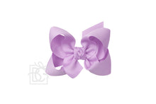 Load image into Gallery viewer, SIGNATURE GROSGRAIN DOUBLE KNOT BOW ON LARGE CLIP 4.5” (BKLAC)
