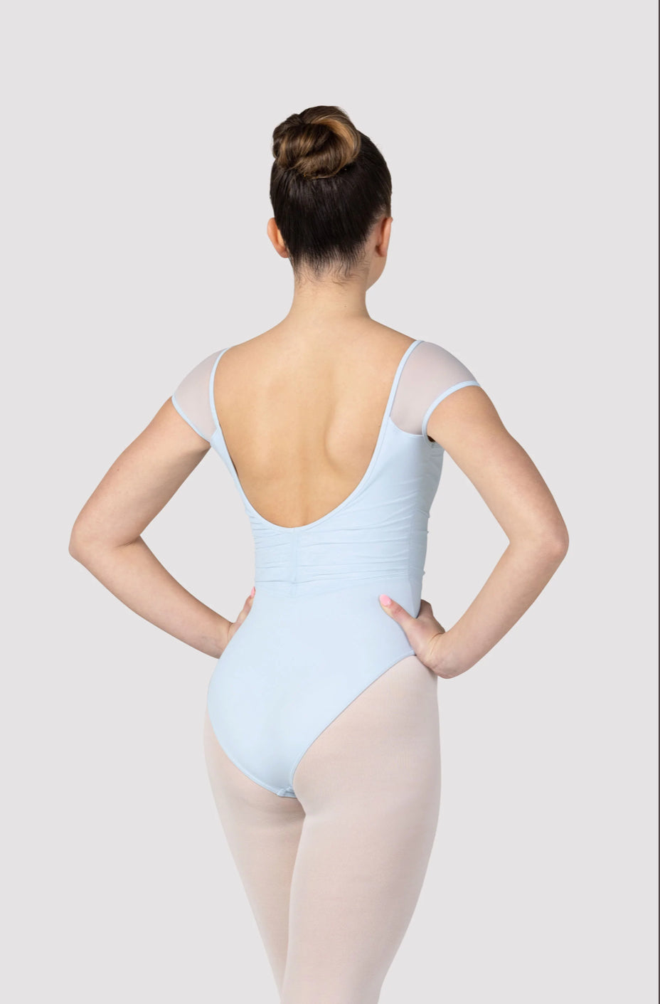Bloch Flavia Rouched Bodice Cap Barre Sleeve – Leotard Raising The