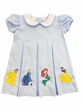 Load image into Gallery viewer, LULU BEBE DANA PINTUCK BLUE PRINCESS DRESS
