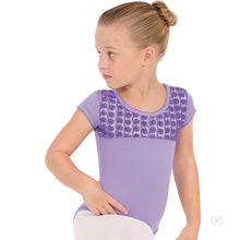 Load image into Gallery viewer, 33199 - Eurotard Girls Rosette Short Sleeve Leotard
