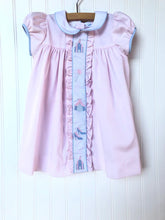 Load image into Gallery viewer, Lulu Bebe Pink Princess Castle Ruffle Dress
