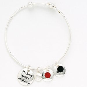 Phrase and Stones Bracelet (tap)