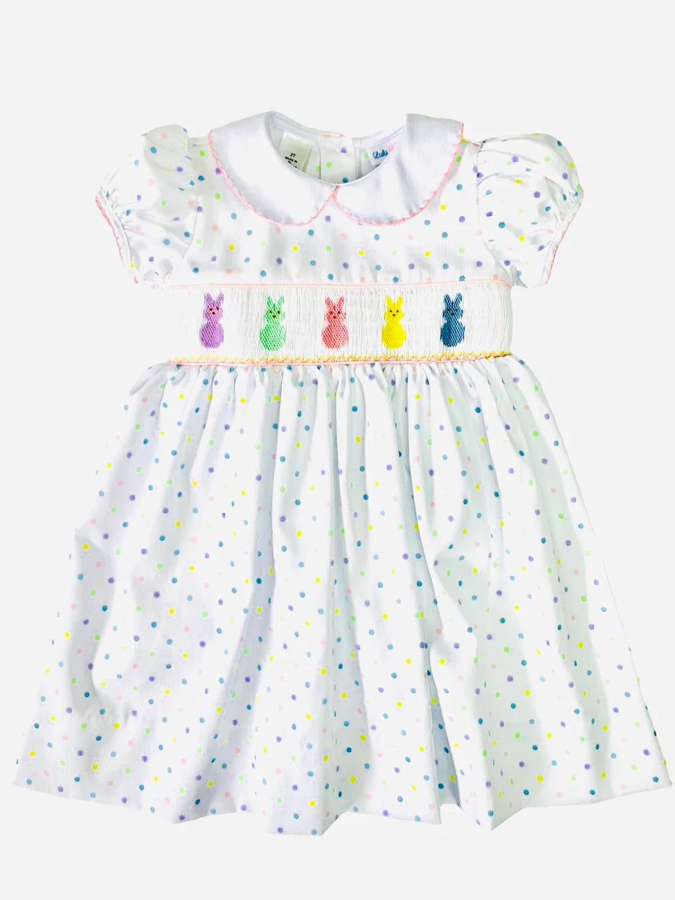 Lulu Bebe Peeps Smocked Waist Dress