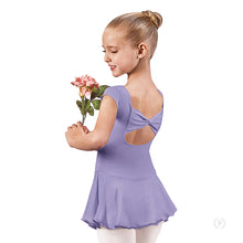 Load image into Gallery viewer, 44285 - Eurotard Girls Bow Back Cap Sleeve Dance Dress with Tactel® Microfiber
