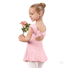 Load image into Gallery viewer, 44285 - Eurotard Girls Bow Back Cap Sleeve Dance Dress with Tactel® Microfiber
