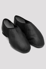 Load image into Gallery viewer, S0495L Ladies Neo-Flex Slip On Leather Jazz Shoes -BLACK LEATHER
