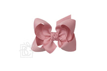 Load image into Gallery viewer, SIGNATURE GROSGRAIN DOUBLE KNOT BOW ON LARGE CLIP 4.5” (BKLAC)
