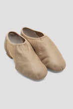 Load image into Gallery viewer, S0495L Ladies Neo-Flex Slip On Leather Jazz Shoes -TAN LEATHER
