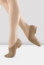 Load image into Gallery viewer, S0495L Ladies Neo-Flex Slip On Leather Jazz Shoes -TAN LEATHER
