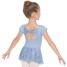 Load image into Gallery viewer, 78285 - Eurotard Girls Impression Mesh Bow Back Short Sleeve Dance Dress
