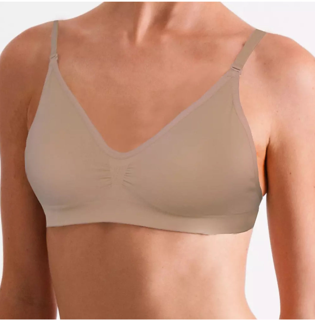 Seamless Clear Back Bra With Removable Padding