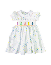 Load image into Gallery viewer, Lulu Bebe Peeps Smocked Waist Dress
