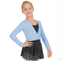 Load image into Gallery viewer, 10523c - Eurotard Girls Long Sleeve Cotton Lycra® Ballet Wrap Sweater
